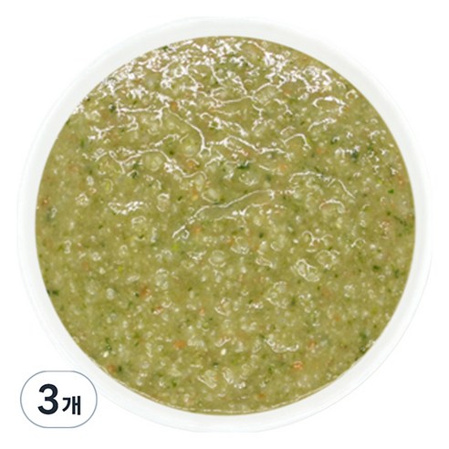 짱죽 유아용 실온이유식 초기 한우시금치 묽은죽 7개월부터, 160g, 3개