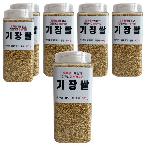 대한농산 통에담은 기장쌀, 800g, 6개
