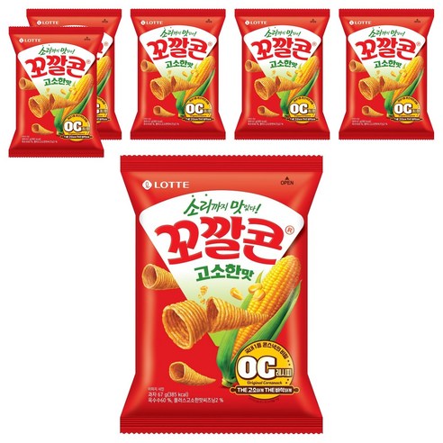꼬깔콘 고소한맛, 67g, 6개
