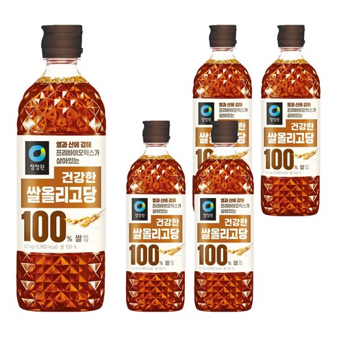 청정원 쌀올리고당, 1.2kg, 5개