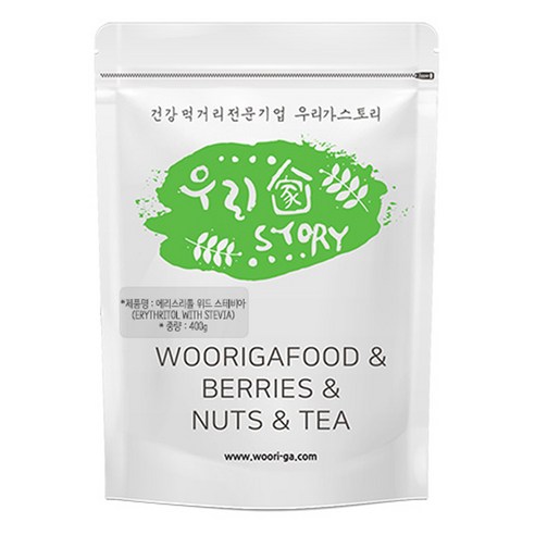 우리가스토리 프리미엄 스위트 스테비아 설탕 가루, 500g, 2개