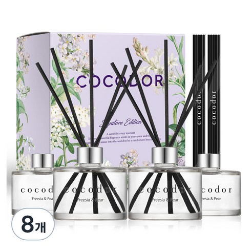 코코도르 퍼퓸 디퓨저, 프리지아앤페어, 200ml, 8개