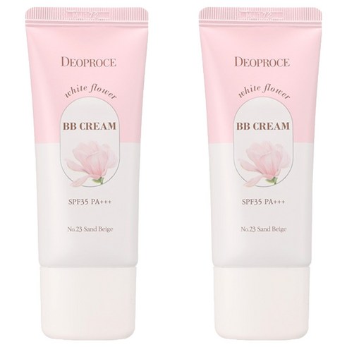 디오프러스 화이트 플라워 비비크림 SPF35 PA+++, 23호 샌드베이지, 30g, 2개