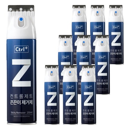 컨트롤제트 끈끈이 제거제 250ml, 10개