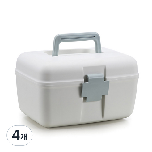 다목적 멀티 상비약 정리함, 인디블루, 4개