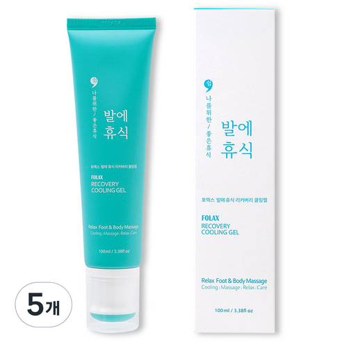 포렉스 발에휴식 리커버리 쿨링젤 릴렉스풋&바디마사지 100ml, 1개입, 5개