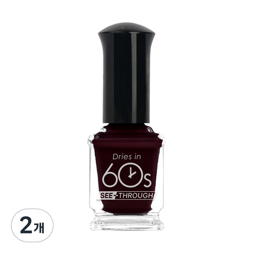 위드샨 60초 미스티크 에디션 매니큐어 9ml, M103 배드블러드, 2개