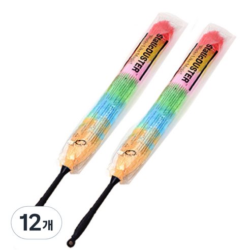 리버그린 무지개 먼지털이개, 블랙, 12개