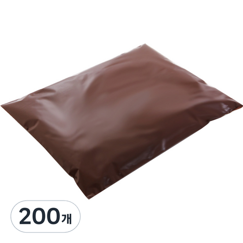 HDPE 접착 택배봉투 브라운, 200개
