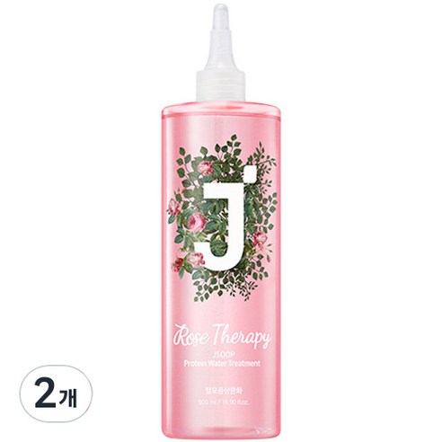 제이숲 단백질 워터 트리트먼트 로즈테라피, 2개, 500ml