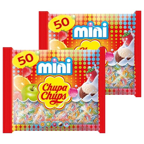 츄파춥스 미니 막대사탕 랜덤 발송, 300g, 2개