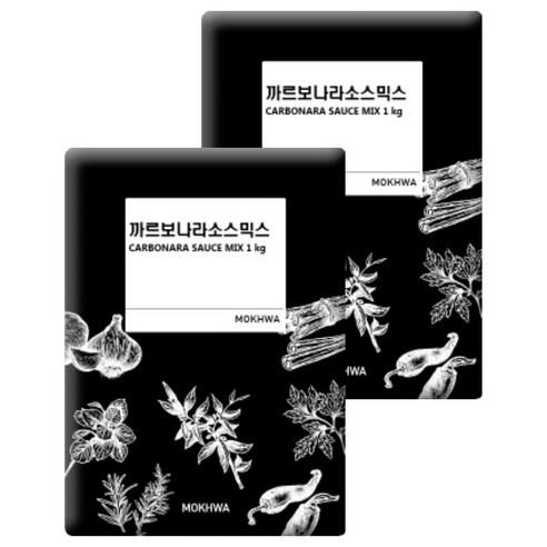 딜리셔스마켓 까르보나라 소스믹스, 1kg, 2개