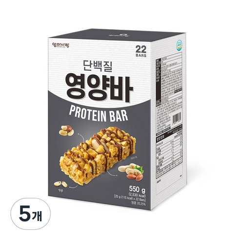 엄마사랑 단백질 영양바, 550g, 5개