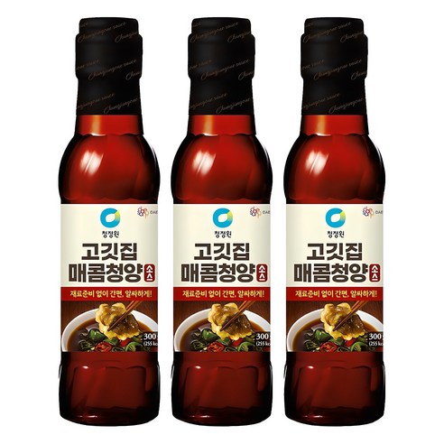 청정원 고깃집 매콤청양소스, 300g, 3개