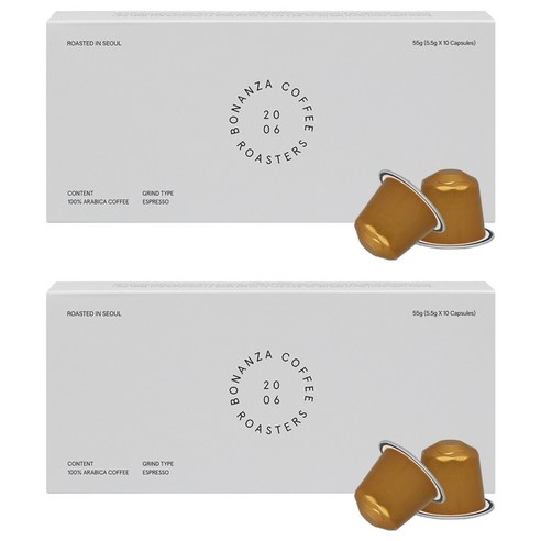 보난자 디카페인 캡슐커피, 5.5g, 10개입, 2개