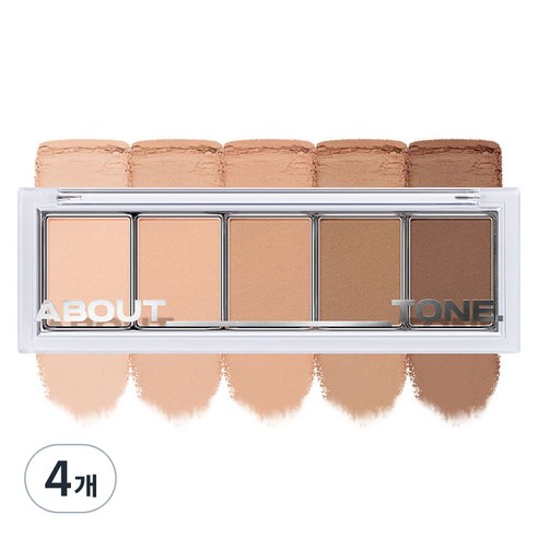 어바웃톤 리턴 투 베이직 섀도우 팔레트 8g, 03 래디언트, 4개