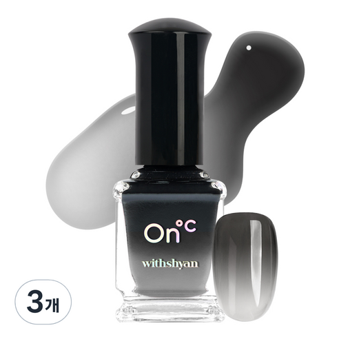 위드샨 온도 변화 매니큐어, 02 자정의온도, 3개, 9ml