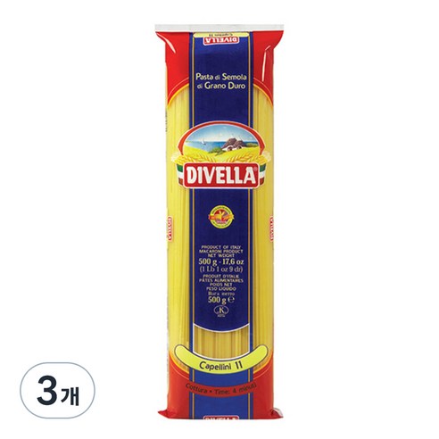 디벨라 까펠리니 파스타, 3개, 500g