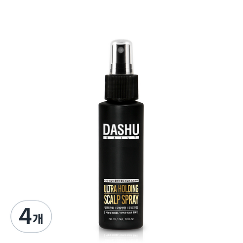 다슈 울트라 홀딩 스칼프 탈모증상완화 헤어스프레이, 50ml, 4개