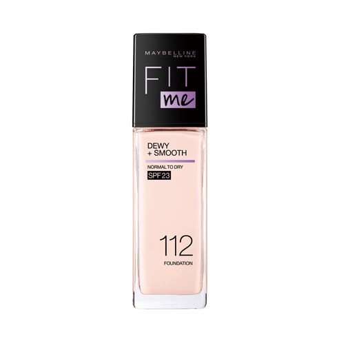 메이블린 핏미 듀이 리퀴드 파운데이션 30ml, 112 내추럴 아이보리, 1개