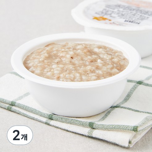 짱죽 중기 8개월 부터 이유식 죽, 혼합맛(한우 / 모듬버섯), 200g, 2개