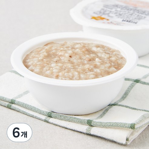 짱죽 중기 8개월 부터 이유식 죽, 혼합맛(한우 / 모듬버섯), 200g, 6개