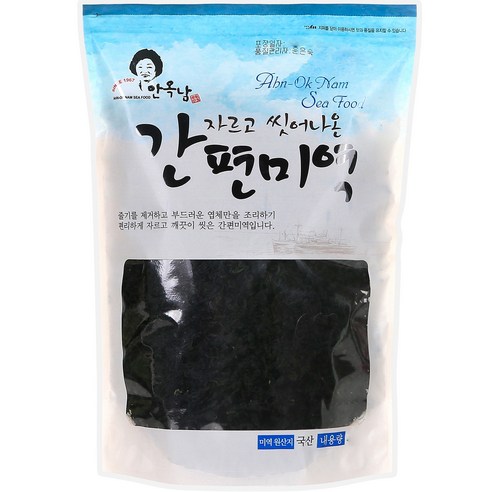 안옥남 자른 후 씻어낸 간편미역, 300g, 1봉음 
수산물/건어물