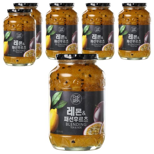 초록원 레몬 앤 패션후르츠 액상차, 1kg, 1개입, 6개