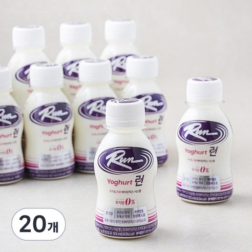 신앙촌 미니 런 요구르트, 93ml, 10개입, 2개
