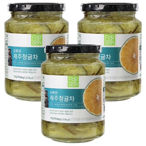 초록원 제주 청귤차, 560g, 1개입, 3개