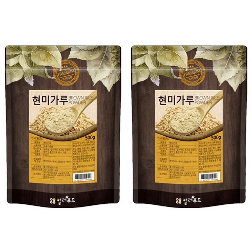 컬러푸드 국산 현미가루, 500g, 2개