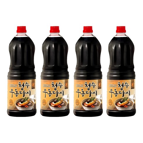 청수식품 우동다시 소스, 1.8L, 4개