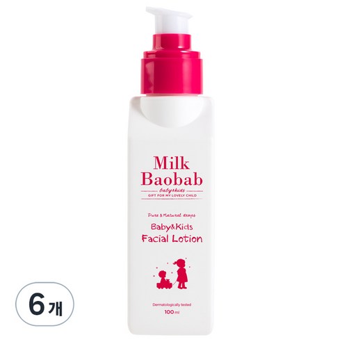 비오클라쎄 밀크바오밥 베이비&키즈 페이셜 로션, 100ml, 6개