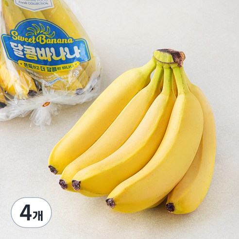 신세계푸드 에콰도르 달콤 바나나, 4개, 1.2kg 내외