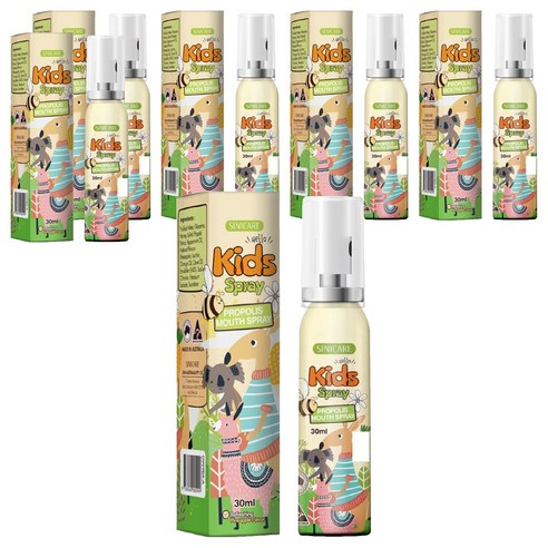 시니케어 키즈 프로폴리스 마우스 스프레이, 30ml, 6개