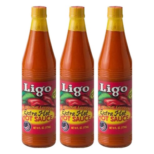 리고 루이지애나 엑스트라 핫소스177ml, 177ml, 3개