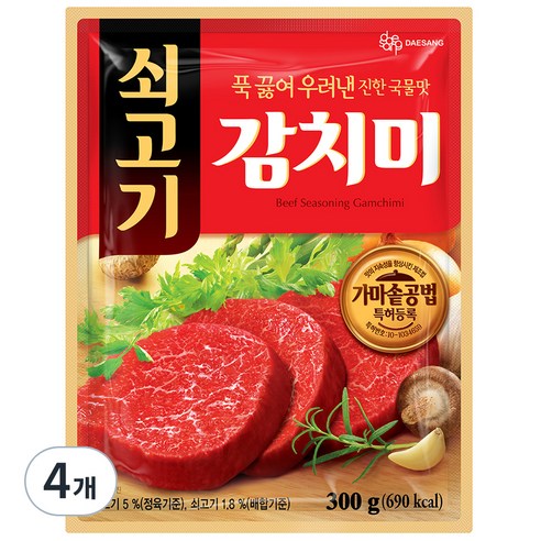 대상 쇠고기 감치미, 300g, 4개