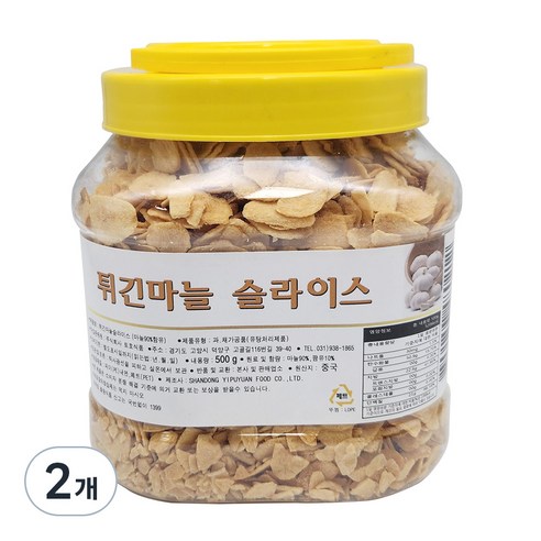 토호식품 튀긴마늘 슬라이스, 500g, 2개