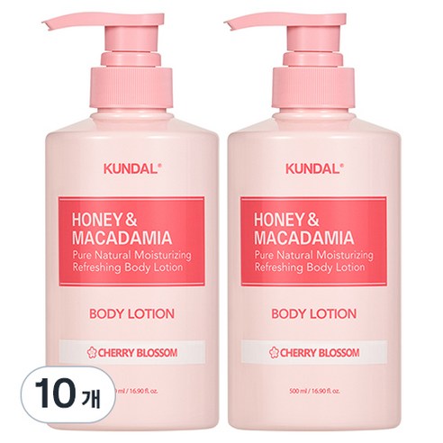 쿤달 퓨어 바디로션 체리블라썸향, 500ml, 10개