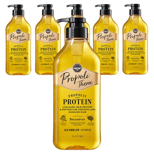 엘라스틴 프로폴리테라 케어 가늘고 힘없는 모발용 샴푸, 500ml, 6개