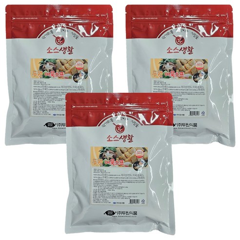 두원식품 어묵스프, 3개, 500g