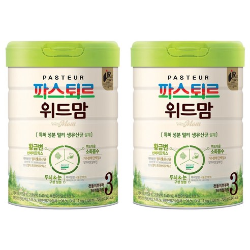 파스퇴르 위드맘 3단계, 750g, 2개