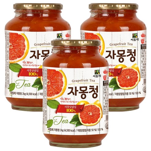 씨밀레 자몽청, 2000g, 1개입, 3개