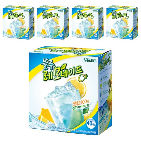 네슬레 블루 레모네이드, 13.3g, 40개입, 5개