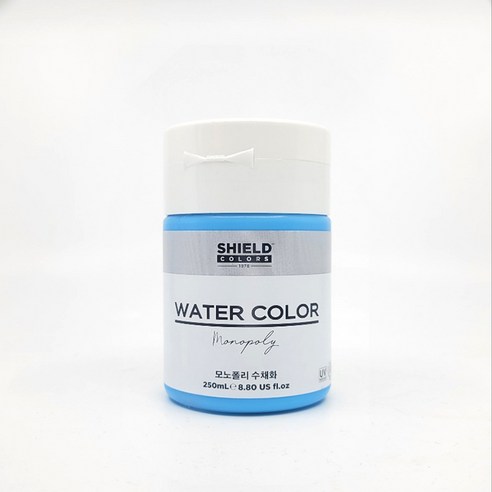 쉴드 모노폴리 수채화물감 하늘색, 250ml, 1색