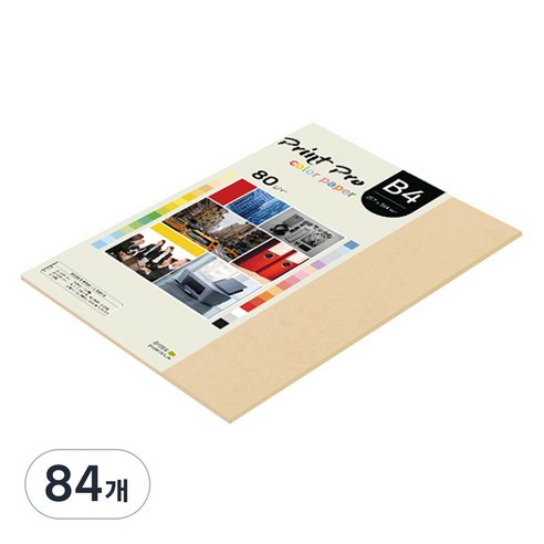 종이문화 프린트프로 칼라복사지 No.03 베이지 80g, B4, 84개