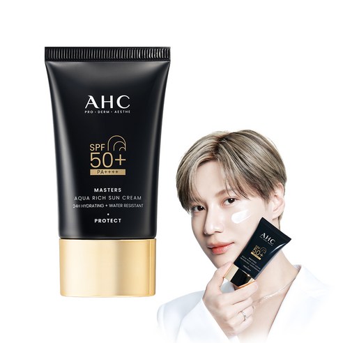 AHC 마스터즈 아쿠아 리치 선크림 SPF50+ PA++++, 50ml, 1개