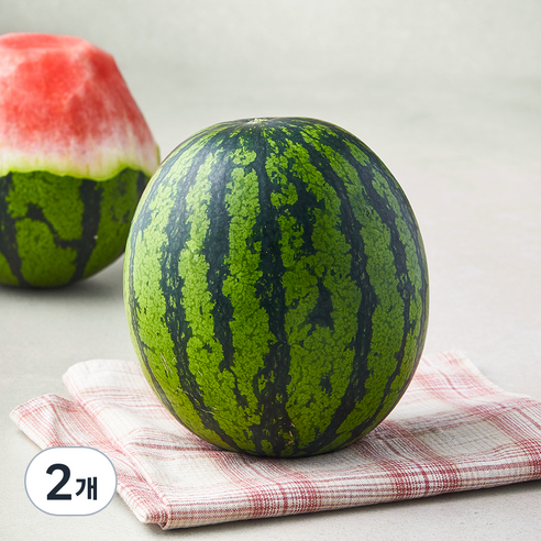 광식이농장 애플수박, 1kg 미만, 2개