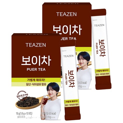 티젠 보이차 워터믹스, 1.8g, 10개입, 2개