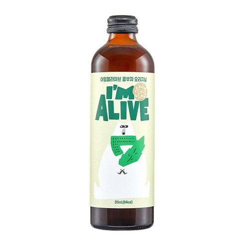 아임얼라이브 콤부차 유리병 오리지날, 315ml, 1개